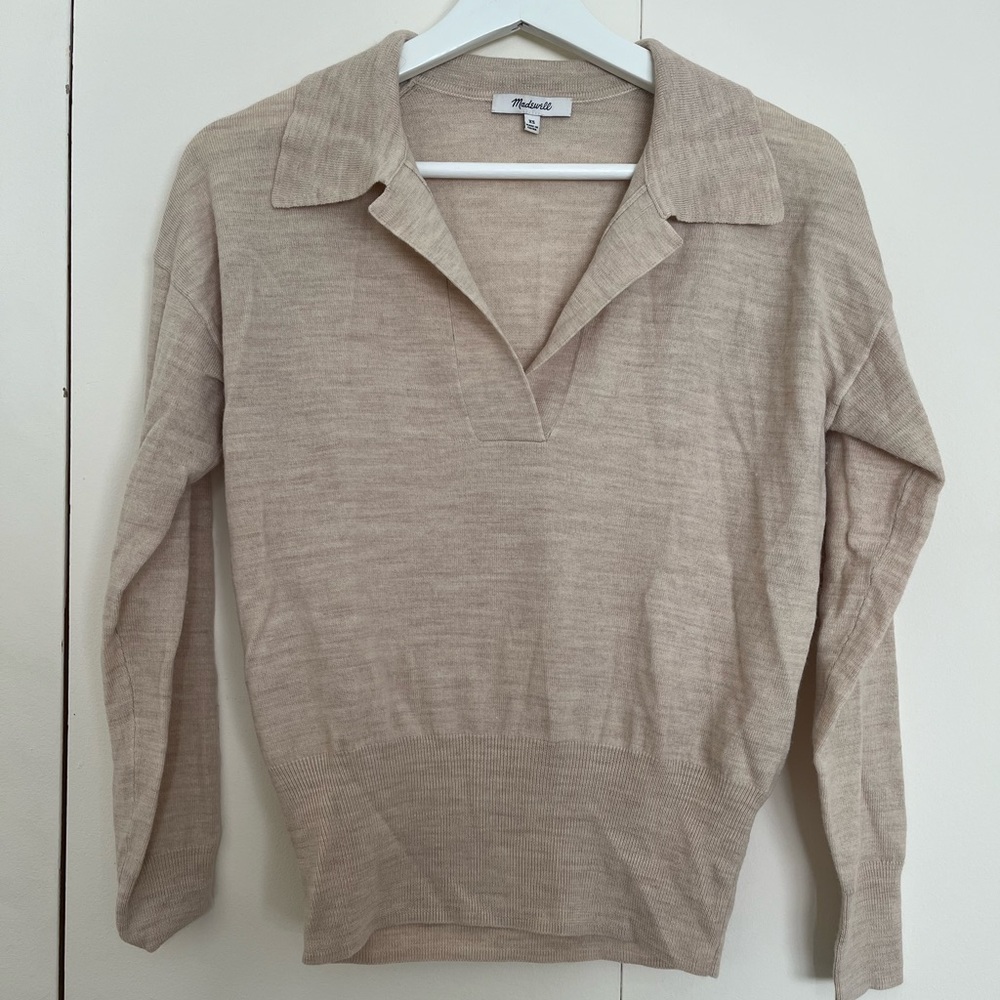 Madewell Wool Collar Sweater